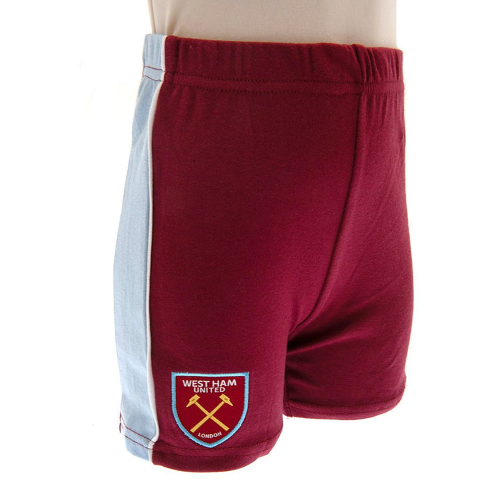 West Ham United FC Shirt & Short Set 12-18 Mths CS - Excellent Pick