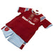 West Ham United FC Shirt & Short Set 3-6 Mths ST - Excellent Pick