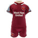 West Ham United FC Shirt & Short Set 9-12 Mths CS - Excellent Pick