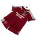West Ham United FC Shirt & Short Set 9-12 Mths CS - Excellent Pick