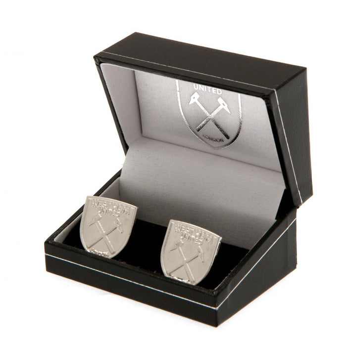 West Ham United FC Silver Plated Formed Cufflinks - Excellent Pick