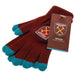 West Ham United FC Touchscreen Knitted Gloves Junior - Excellent Pick